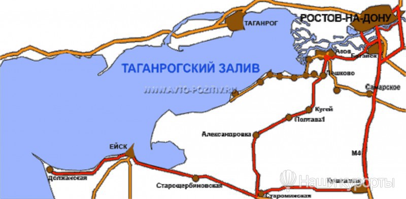 Сколько от ростова до азова. Таганрогский залив Азовского моря. Карта Таганрогского залива Азовского моря с поселками. Таганрогский залив Азовского моря на карте.